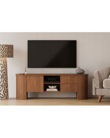 Meuble TV CAVO – 180 cm – Noyer Lincoln